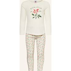 Petit Bateau Nattøj Børnetøj Petit Bateau Girls Floral Cotton Pyjamas - Ivory
