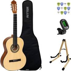 Santana Akustiska gitarrer Santana Classical 18 Spansk Gitarr Paket Satin