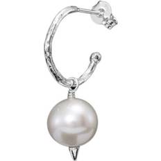 Maria Nilsdotter Smycken Maria Nilsdotter Pierced Pearl Earring Sötvattenspärla - Silver