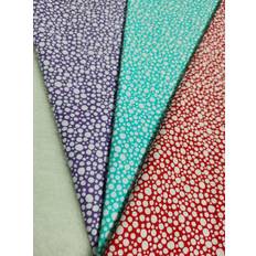 Hemtextil Grandado Cute Little Bubble 3 Color Red Green Dot Plain Cotton Fabric Sewing Clothing Tissue Telas Fabrics Purple