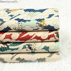 Hemtextil Grandado 110x45cm Thick 100% Cotton Fabric By Yard Waves Fabrics