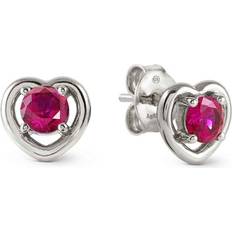 Nomination Örhängen Nomination Cosmic Love Red Heart Earrings - Silver