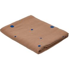 OYOY Nori 140x200 cm Terracotta-Optic Blue Tablecloth Brown