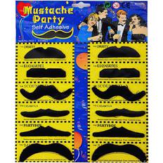 12 Self-Adhesive Fake Moustaches Stag Hen Party Dress Accessories