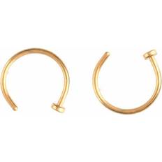 Piercingar Megabilligt Guld Fake Piercing Läpp Näsring Septum Läppring - Guld