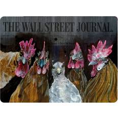 Roosters of Wall Street 30x40 cm Svart Bordstablett