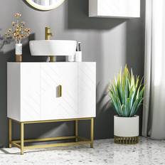 Bathroom Furniture Fairmont Park Palantoni 60cm W x 65cm H x 30cm D Under Sink Cabinet