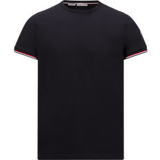 Moncler Herr T-shirts Moncler Bomull T-shirt Herr - Navy