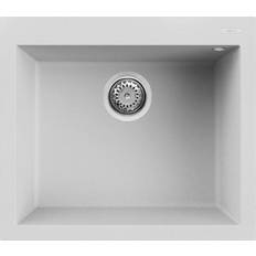 Lavelli da cucina Elleci Lavello Quadra 105 57 x 50 1V Bianco Titano