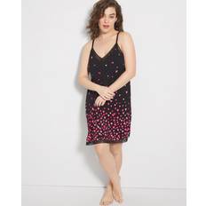 Negligées Soma Women's Cool Nights Lace Trim Chemise - Black