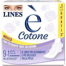 Protezioni per Incontinenza Assorbenti Cotone Giorno con Ali 9+1 Pezzi