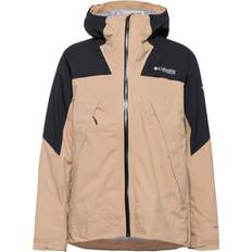 Brown - Men Rain Clothes Columbia Men's Northwest Explorer 3L Shell Jacket - Beige
