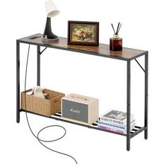 Ablagetische VEVOR Schmaler Konsolentisch Eingangstisch Steckdosen 106 cm Ablagetisch