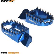 Blue Motorcycle Foot Pegs RFX Pro Footrests - Blue