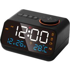 Multifunctional LED Music Timing Rechargeable Alarm Clock