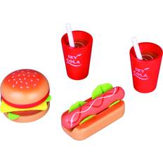 Small Wood Frokost Legemad Sæt Hamburger Og Hotdogmenu
