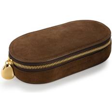 Monica Vinader Jewellery Storage Monica Vinader Oval Leather Jewelry Box - Brown
