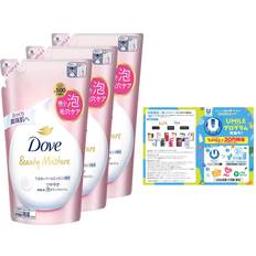 Dove Moisture Foam Body Wash Shiny Refill 430g x 3 pieces with Leaflet Pink