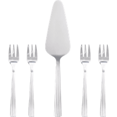 2 pcs Cutlery Sets aida Groovy Cake Utensils 5 Pieces Stainless Steel Cutlery Set 5pcs