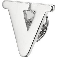 Silver - Women Brooches Uxcell Initial Alphabet Collar Letter Lapel Pins - Silver Tone
