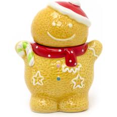 Ceramic Biscuit Jars Carousel Home Gingerbread Christmas Storage 18 cm Biscuit Jar