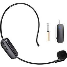 Microphones Ifsecond UHF Wireless Microphone Headset 2 in 1