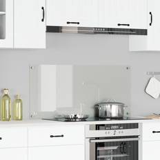 vidaXL Küchenrückwand Transparent 110x50x0,6 cm aus Sicherheitsglas Spritzschutz