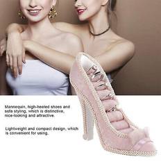 Pink Jewellery Stands Ring Ring Display Stand Pink High Heel Shoes Shaped Ring Rack - Pink