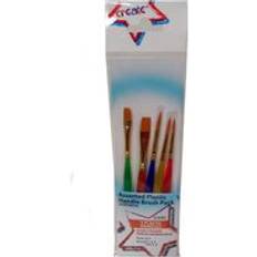 Arts & Crafts Create 5 Assorted Plastic Handled Brush Set