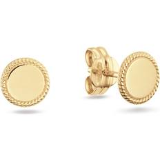 Jackie Gold Tournesol 14 Karat Ear Studs