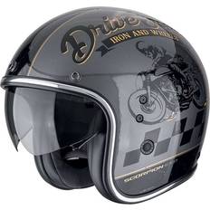 Scorpion Belfast Evo Drive Fast Jethelm - Silber/Schwarz/Gold Erwachsene