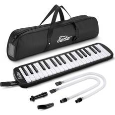 37 Keys Melodica Instrument Soprano Melodica Air Piano Keyboard 2 Soft Long Tubes