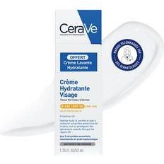 CeraVe Crème Hydratante Visage SPF50 52 ml y Crème Lavante 20 ml Offerte