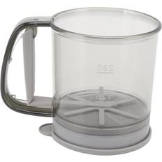 Silar Tomtop Jms Flour Sifter Cup Handheld Double Layer Filter Mesh Flour Colander with Lid Strainer