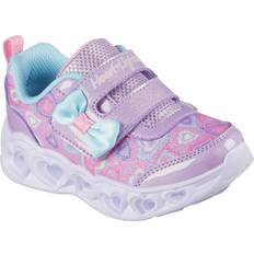 Skechers Purple Trainers Skechers Kids Heart Lights Boogie Land Trainers - Lavender