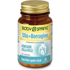 Acidi Grassi Body Spring Olio di Borragine Integratore per la Funzionalità della Pelle 50 Capsule Molli