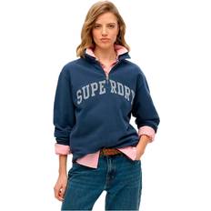 Superdry Dam Tröjor Superdry Athletic Essentials Turtleneck Sweatshirt Marino - Marinblå