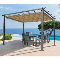 Pergola 3 x 3 m Aluminium Ecru