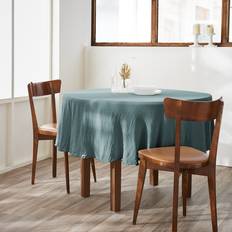 Panni & Tessuti Papillon Nappe De Table En Gaze De Coton 180x180 Bleu Panni & Tessuti Blu