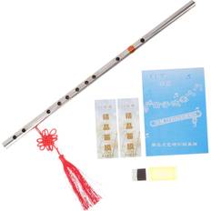 HKHBJS Beginner's Stainless Steel Flute Round Holes