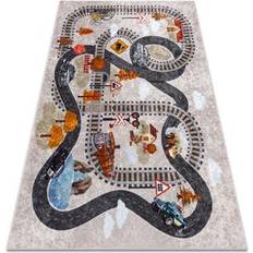 Rugs RUGSX Junior Grey Rug 80cm x 150cm