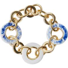 Jacky Tsai Porcelain Bracelet - Gunmetal Plated Brass