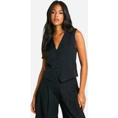 Boohoo Tank Tops boohoo Womens Tall Tailored Tank - Black