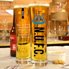 Personalised Newcastle United Peroni Pint Gifts Beer Glass