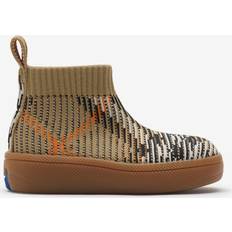 Burberry Childrens Check Sock Sneakers - Sand