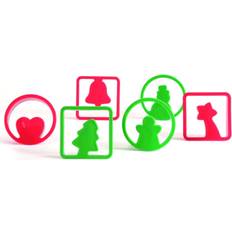 Pavoni Emporte-pi Christmascookies De Lot De 12 Rouge/Vert Emporte-pièce