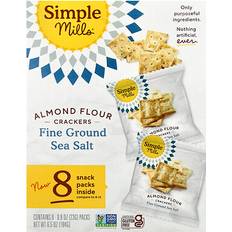 Snacksit ja Näkkileivät Simple Mills Biscuit Sel De Mer Fin 8 Sachets 23 g