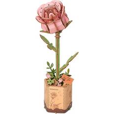 Robotime Rowood Pink Rose Wooden Model Kit
