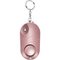 Personal Security HOD Electronics Pink Standard Personal Alarm Emergency 120-130Db Safe Sound Alarm Keychain Led Flashlight