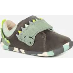 First Steps Children's Shoes Clarks Roamer Spiney Toddler Wide Fit - Grey